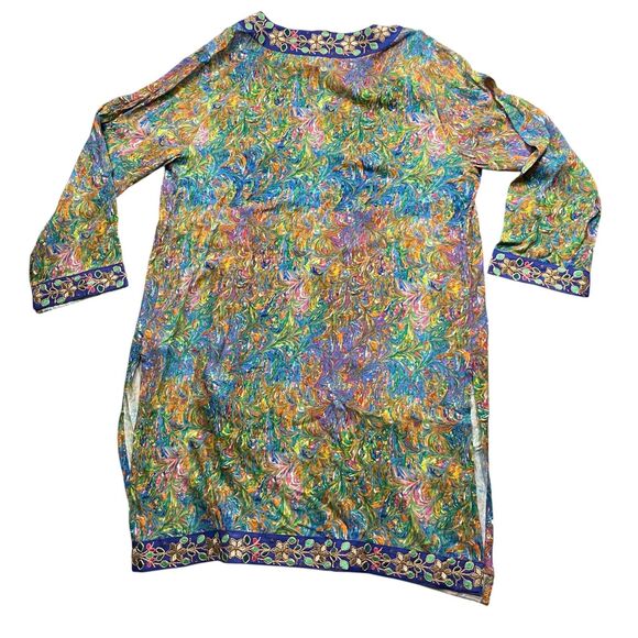 Soft Surroundings Large Ornate Open Front Cay Villa Cardi Long Duster - Picture 7 of 7